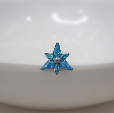 Top Zira Aqua - Titanio 