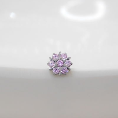 Top Copito zirconia Rosa - Titanio 