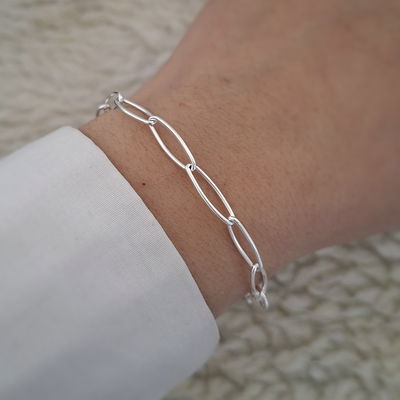 Pulsera Oval - Ac. Blanco