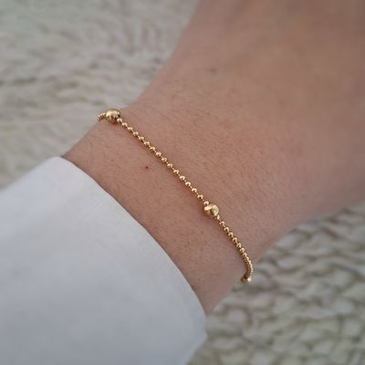 Pulsera Bolitas - Dorado 