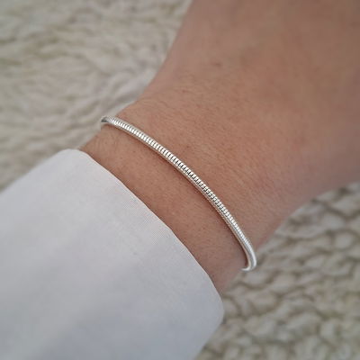 Pulsera Mouse Tail - Ac. Blanco