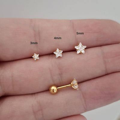 Barbell cubic Estrella - Dorado 