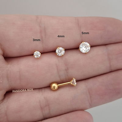 Barbell cubic redondo - Dorado 