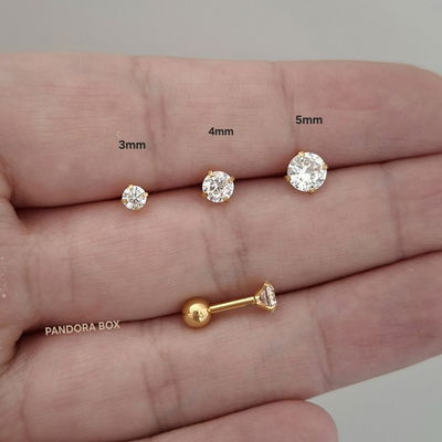 Barbell cubic redondo - Dorado 