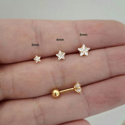Barbell cubic Estrella - Dorado 