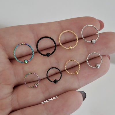 Argollita Twister bolita