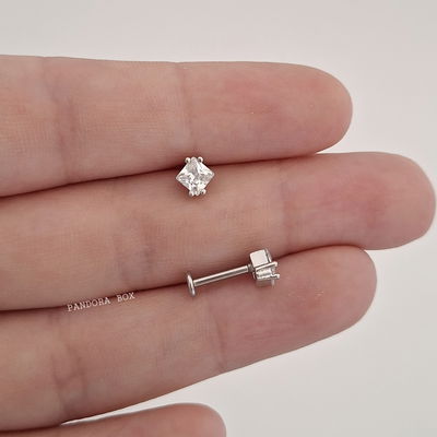 Labret cubic rombo 