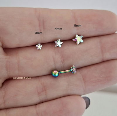 Barbell Tornasolado estrella 