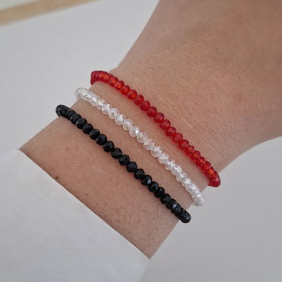 Pulsera cristal - Acero