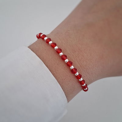 Pulsera Mix bolitas - Ac. Blanco