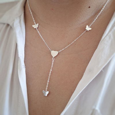 Corbatero Mariposa love - Ac. Blanco 