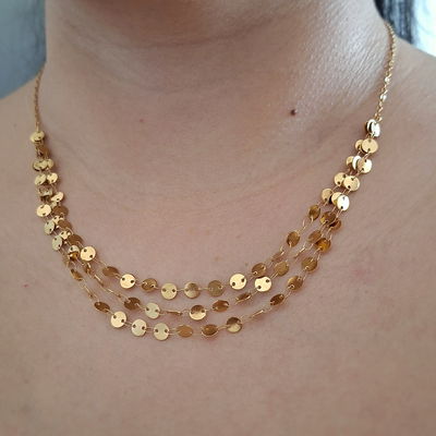 Collar moneditas - Dorado 