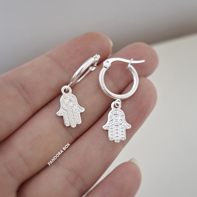 Argolla mano de Fatima - Ac. Blanco