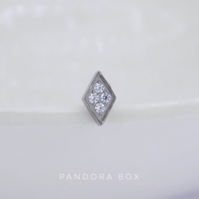Top Rombo zirconias - Titanio 