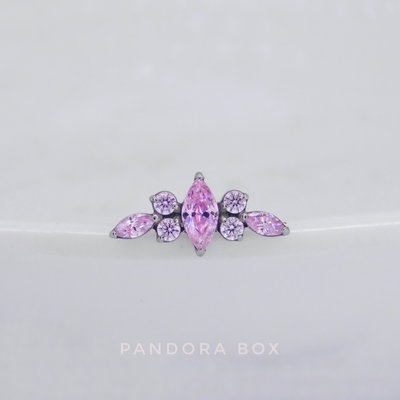Top Tiara Rosa - Titanio 
