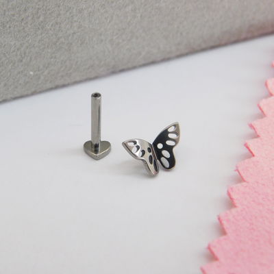 Labret Mariposa - Titanio