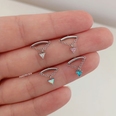 Labret chain triangulo chico