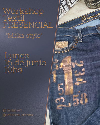 Workshop textiles Presencial Moka style (reserva)