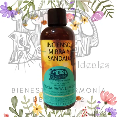 INCIENSO, MIRRA Y SÁNDALO - esencia para difusor 100ml