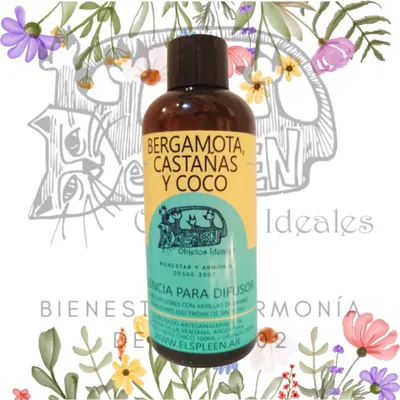 BERGAMOTAS, CASTAÑAS Y COCO - esencia para difusor 100ml