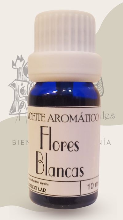 aceite aromático - FLORES BLANCAS