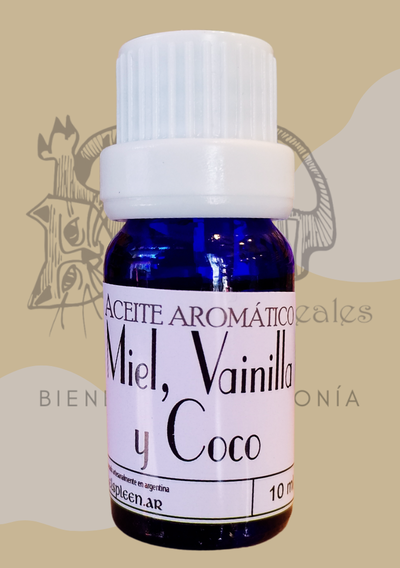 aceite aromático MIEL, COCO Y JENGIBRE