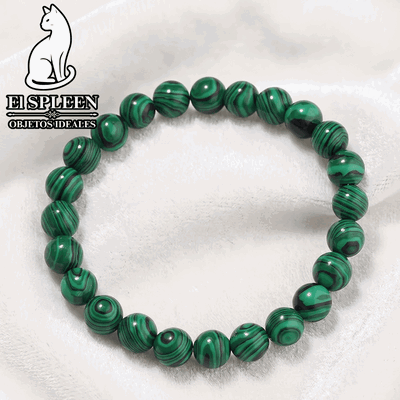 Malaquitas pulseras elastizadas