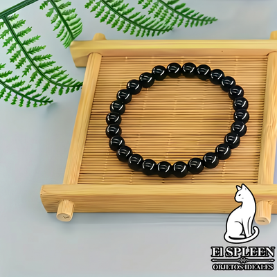 Turmalinas negras pulseras elastizadas
