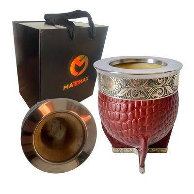 Mate imperial croco con base premium