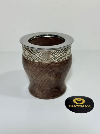Mate algarrobo guarda y virola de acero 