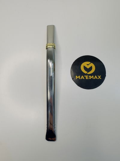 Bombilla chata de acero