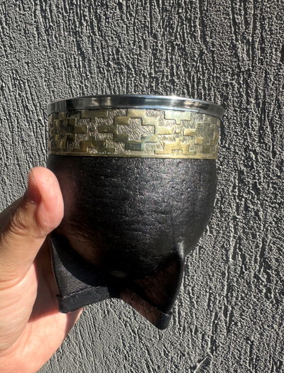 Mate imperial guarda pampa de alpaca /virola de acero
