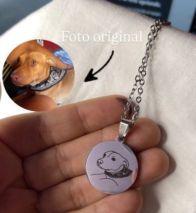 Collar Medalla: Ilustrado