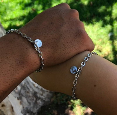 Par de Pulseras Venecia Grabadas