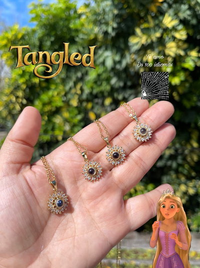 Collar Rapunzel: Te amo en 100 idiomas mod 2