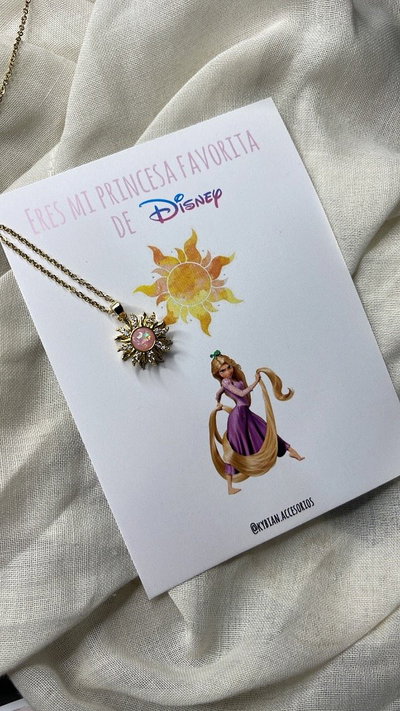 Collar giratorio Rapunzel: Rosa