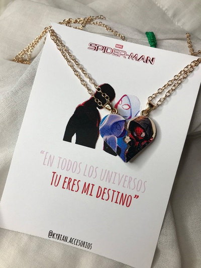 Collares Spider-man y Gwen Imán