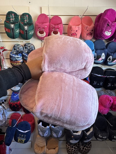 Pantufla rosa bebe lisa