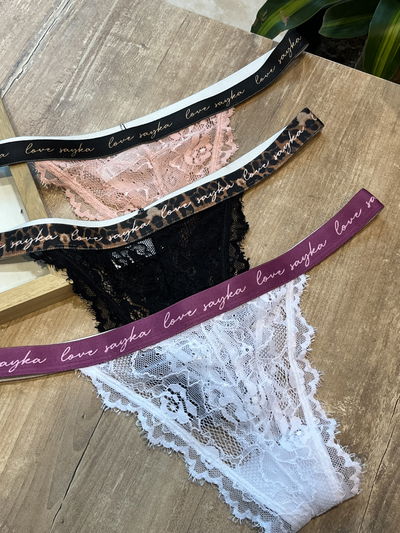 PACK X 3 COLALES ENCAJE