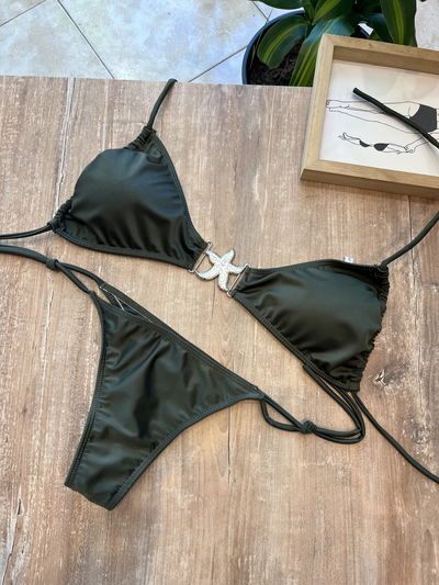BIKINI ESTRELLA VERDE MILITAR