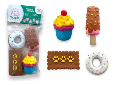 CHIFLE SET X4 COMIDA DULCE