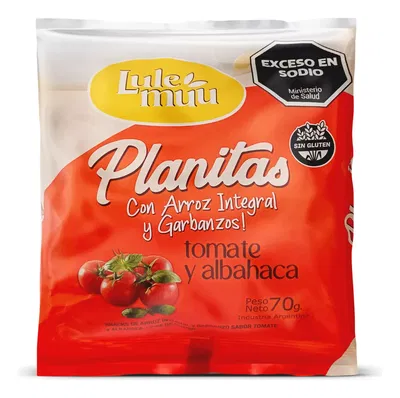 [MAYORISTA] Planitas snack de arroz (tomate y albahaca) Sin Tacc