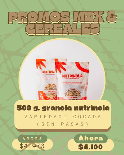 [PROMO] Granola Nutrinola X 500 g