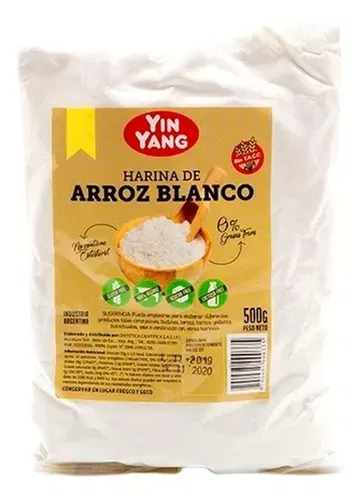 Harina de arroz blanca "Yin Yang" x 500g