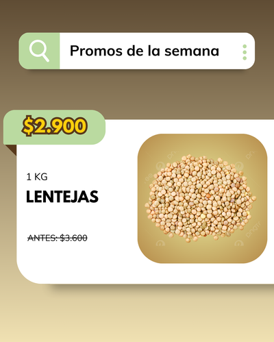PROMO 1 KG LENTEJAS