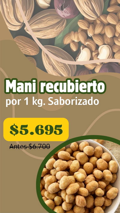 PROMO MANI RECUBIERTO SABORIZADO (1 kg)