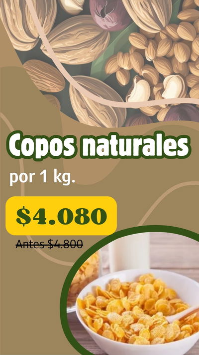 PROMO COPOS NATURALES (1 Kg)