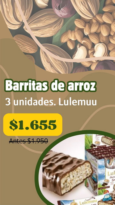 PROMO BARRITAS DE ARROZ (3 unidades)