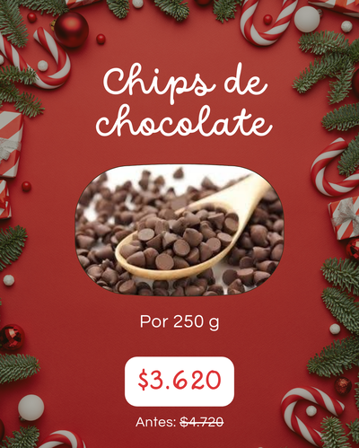 PROMO 250 g. CHIPS DE CHOCOLATE