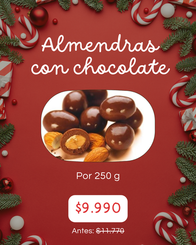 PROMO 250 G ALMENDRAS CON CHOCOLATE